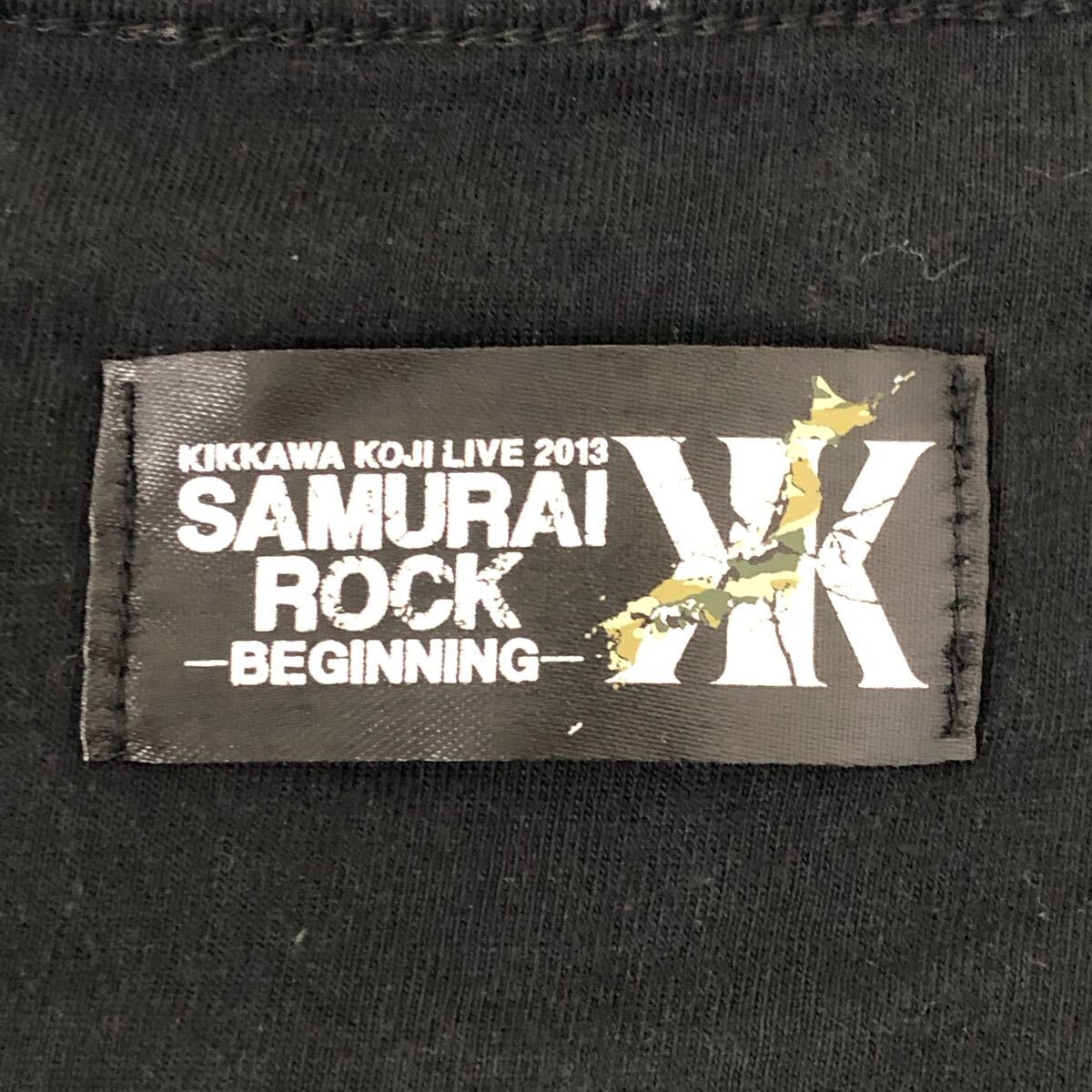  Kikkawa Koji SAMURAI ROCK Himuro Kyosuke GREATEST ANTHOLOGY NAKED Samurai блокировка короткий рукав футболка 3 позиций комплект черный L Tour футболка б/у одежда 