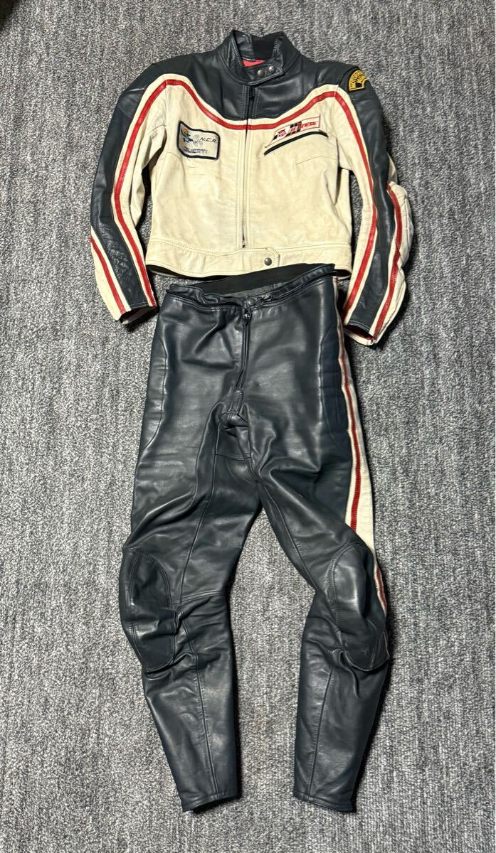 當(dāng)時(shí)物 DAINESE ダイネーゼ 革ツナギ セパレート 50サイズ Lサイズ相當(dāng)