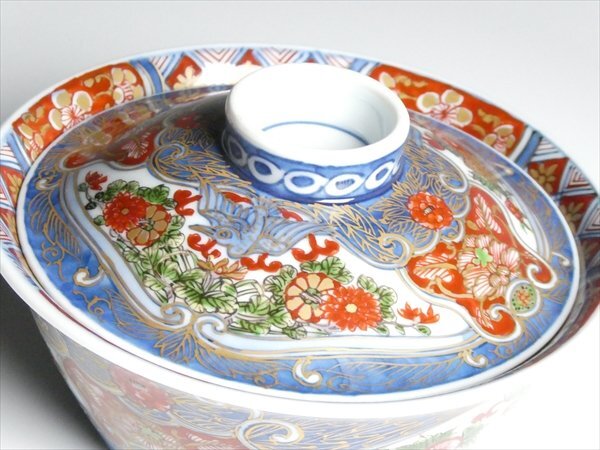 Amazon.co.jp: 舘林源右衛門作 古伊万里風金彩唐草高台碗皿