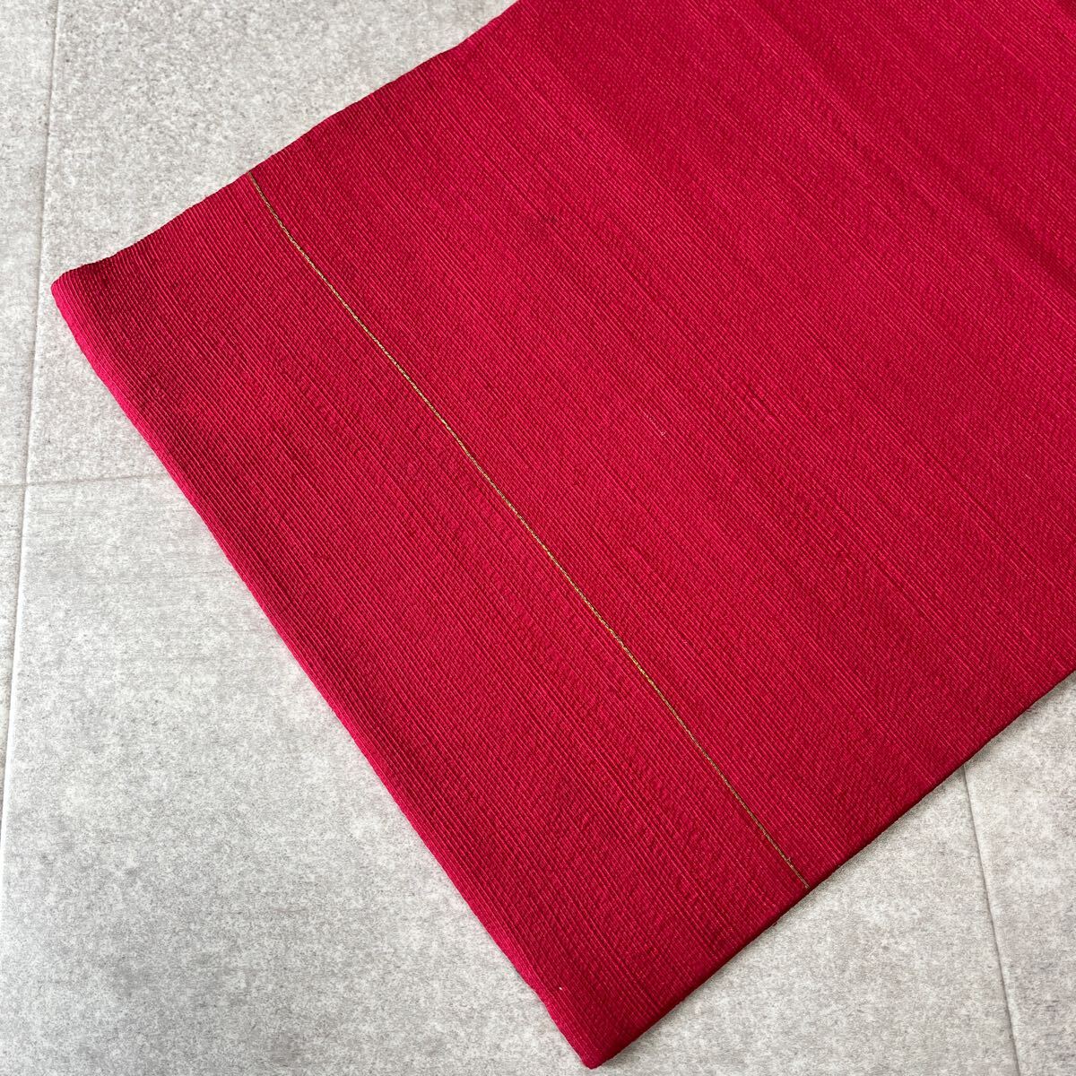 アンティーク　名古屋帯　ピンク　刺繍　著物　昭和レトロ　大正ロマン　モダン　和洋折衷コーデ　リメイク　か11-07t