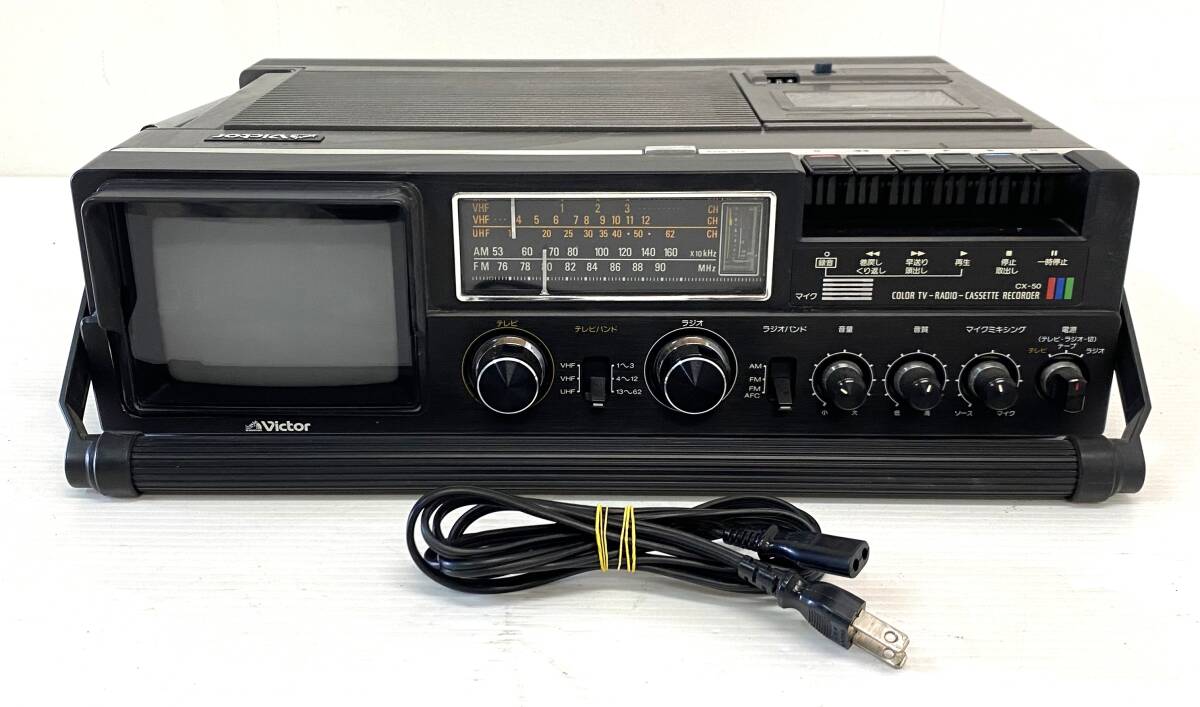 **k26 Victor Victor цвет телевизор CX-50 type магнитола передвижной товар транзистор тип Showa Retro античный кассетная дека радио **