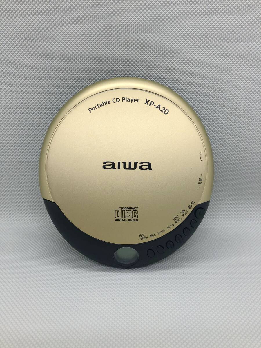 OK9967/ aiwa アイワ XP-A20 ポータブルCDプレ－ヤー ゴールド オーディオ機器 【保証あり】241107