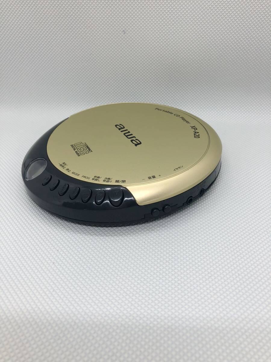 OK9967/ aiwa アイワ XP-A20 ポータブルCDプレ－ヤー ゴールド オーディオ機器 【保証あり】241107