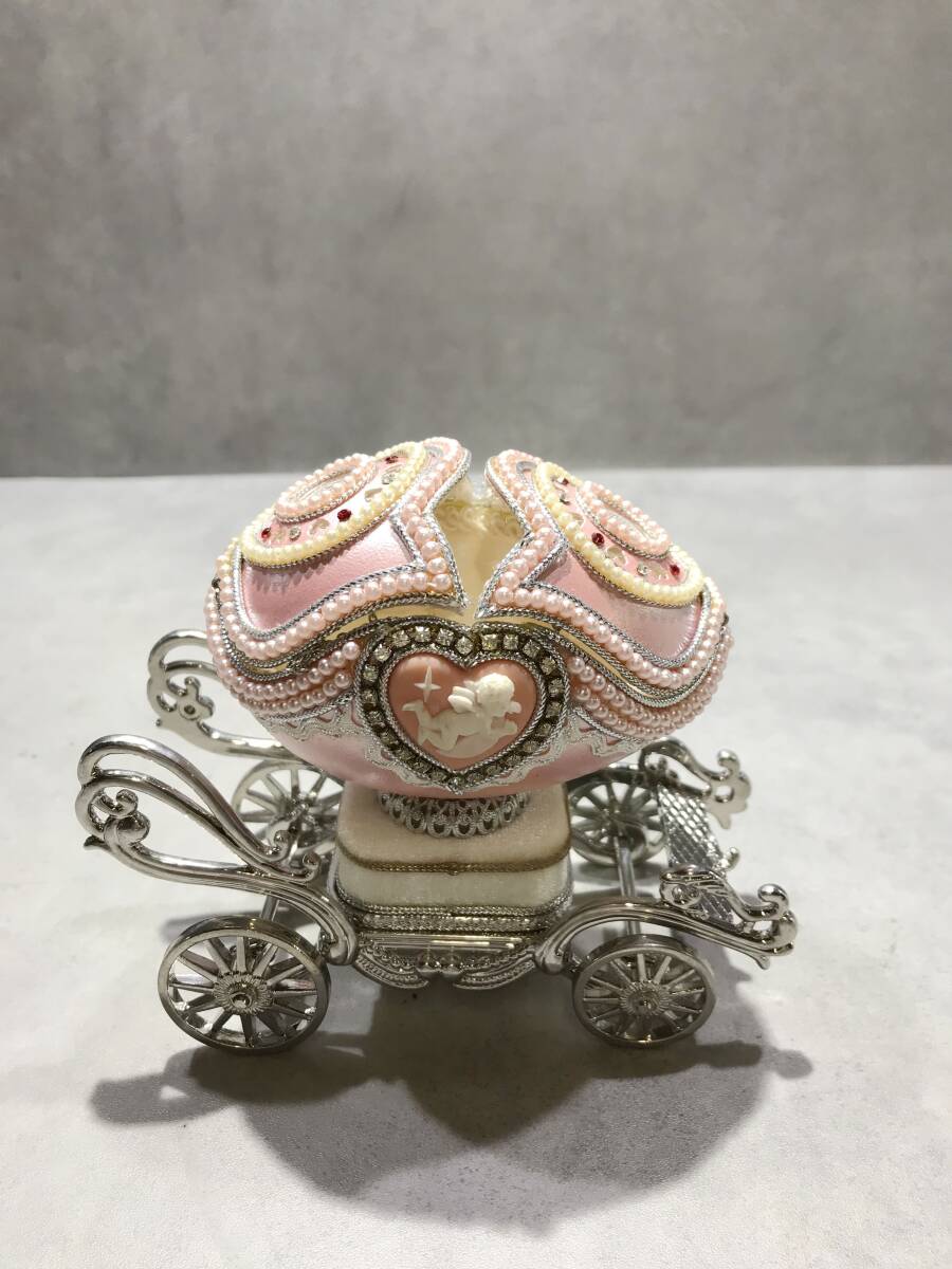 S12390*.. машина античный розовый античный retro музыкальная шкатулка розовый младенец [ б/у ]250629