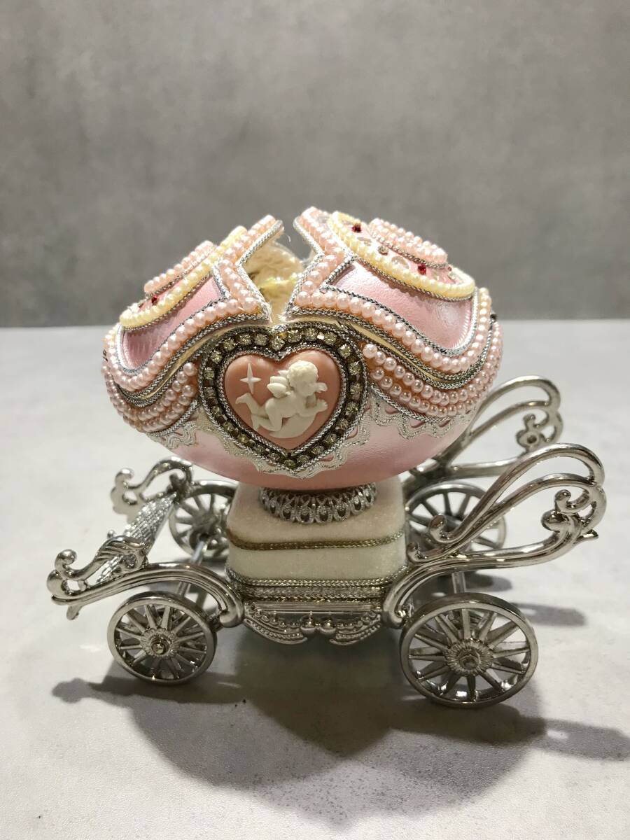 S12390*.. машина античный розовый античный retro музыкальная шкатулка розовый младенец [ б/у ]250629