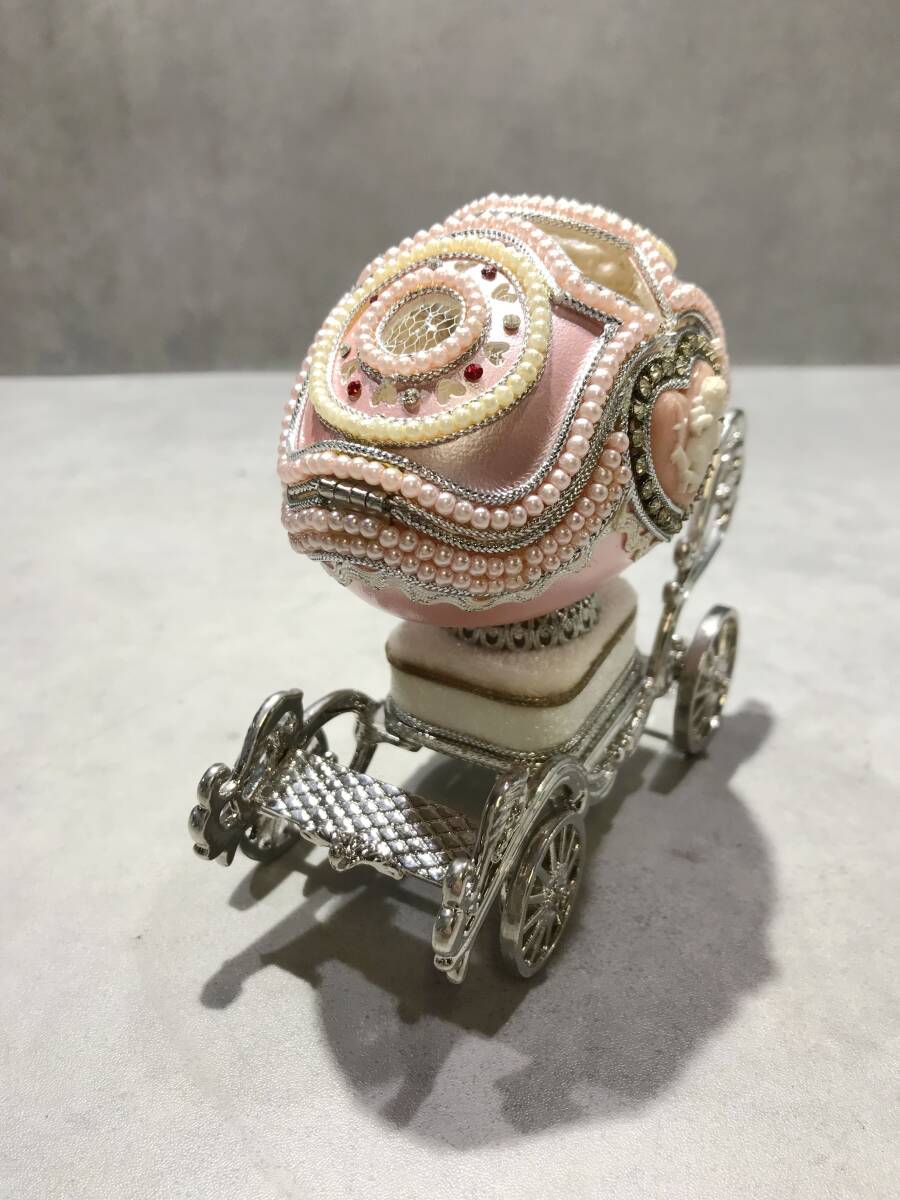 S12390*.. машина античный розовый античный retro музыкальная шкатулка розовый младенец [ б/у ]250629