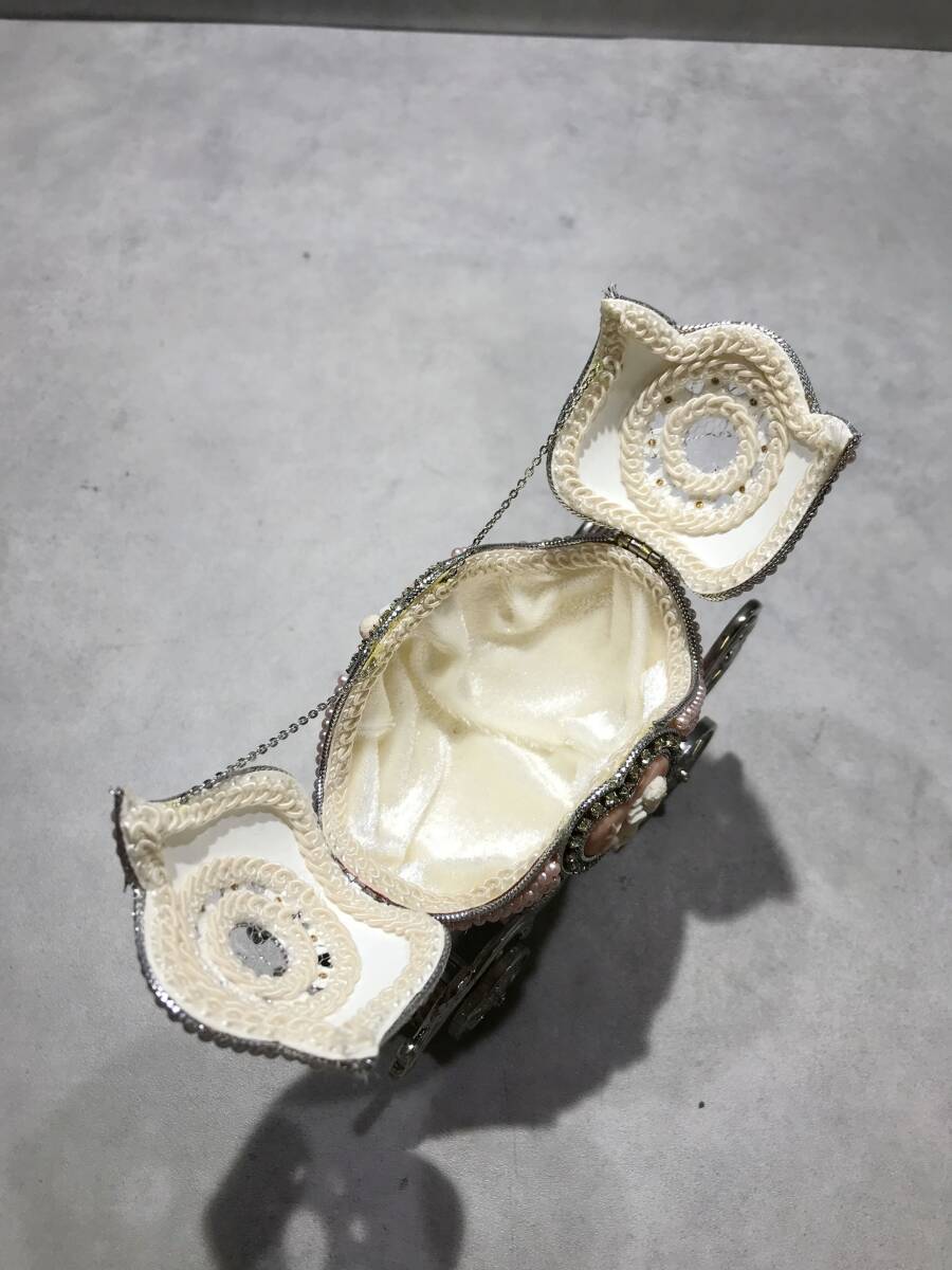 S12390*.. машина античный розовый античный retro музыкальная шкатулка розовый младенец [ б/у ]250629