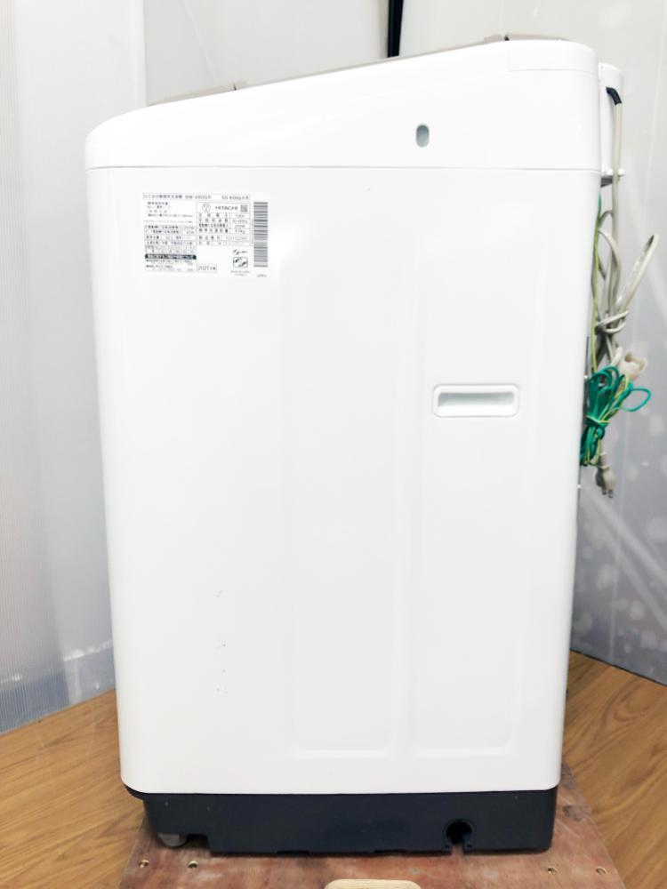 送料無料★2021年制★極上超美品 中古★日立 ビートウォッシュ 8kg つけおきプラス★大流量ナイアガラ!!洗濯機【BW-V80G-N】F2Y0
