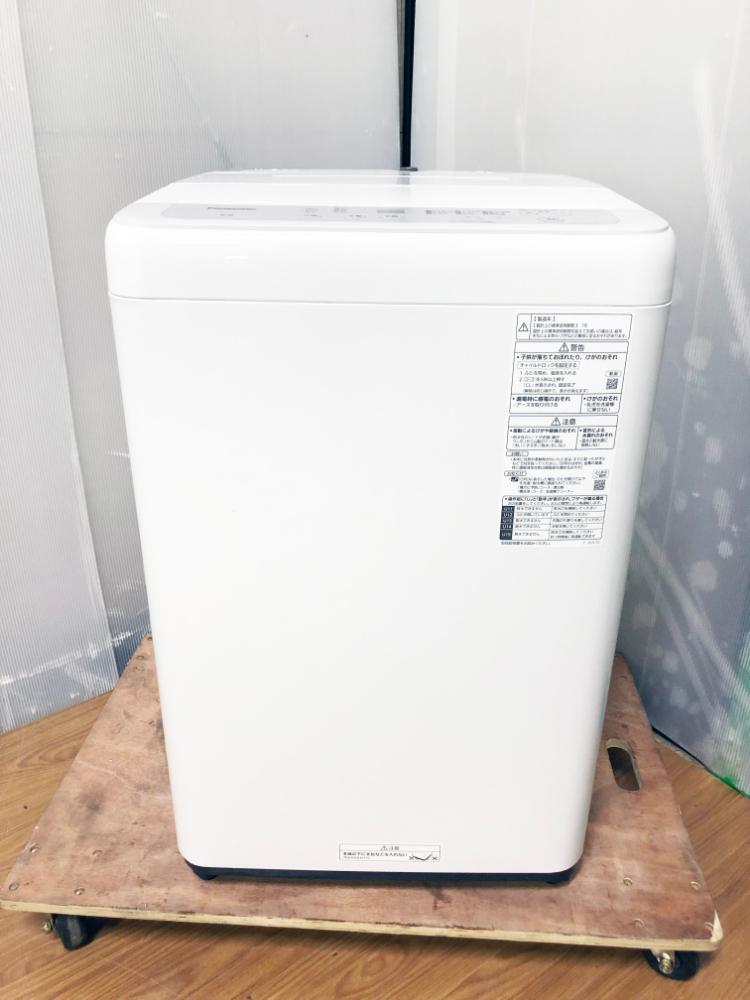 送料無料★2022年制★極上超美品 中古★Panasonic 5㎏「ビッグウェーブ洗浄」楽ポイフィルター搭載★洗濯機(jī)【NA-F50B15】F31M