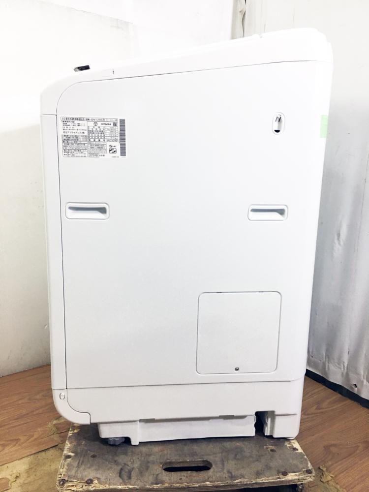 地域限定送料無料★極上超美品 中古★日立 12kg［ナイアガラ ビート洗浄］ゆとりの大容量!!洗濯干燥機【BW-DV120C】F39K