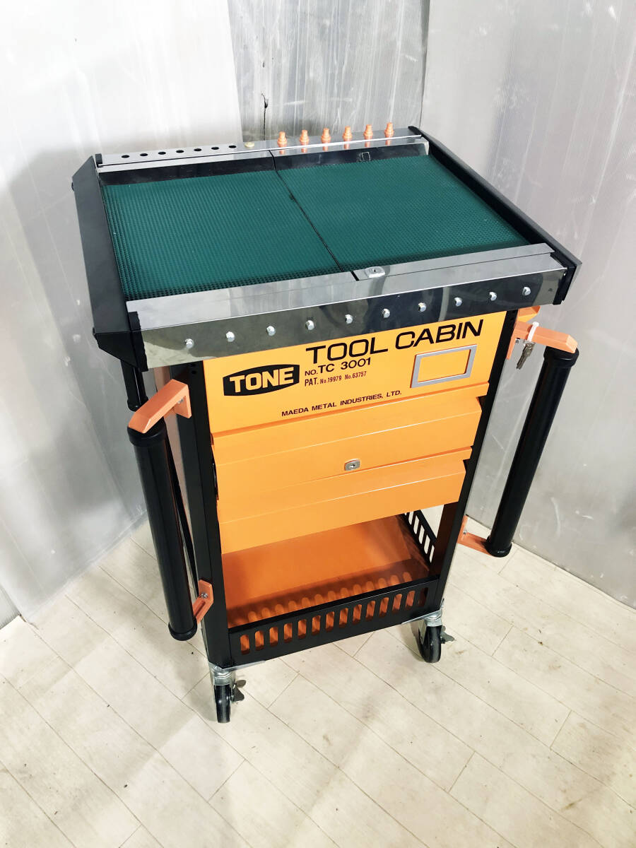地域限定送料無料★超美品 中古★TONE 工具箱 TOOL CABIN ツールキャビン【TC3001】F0WE