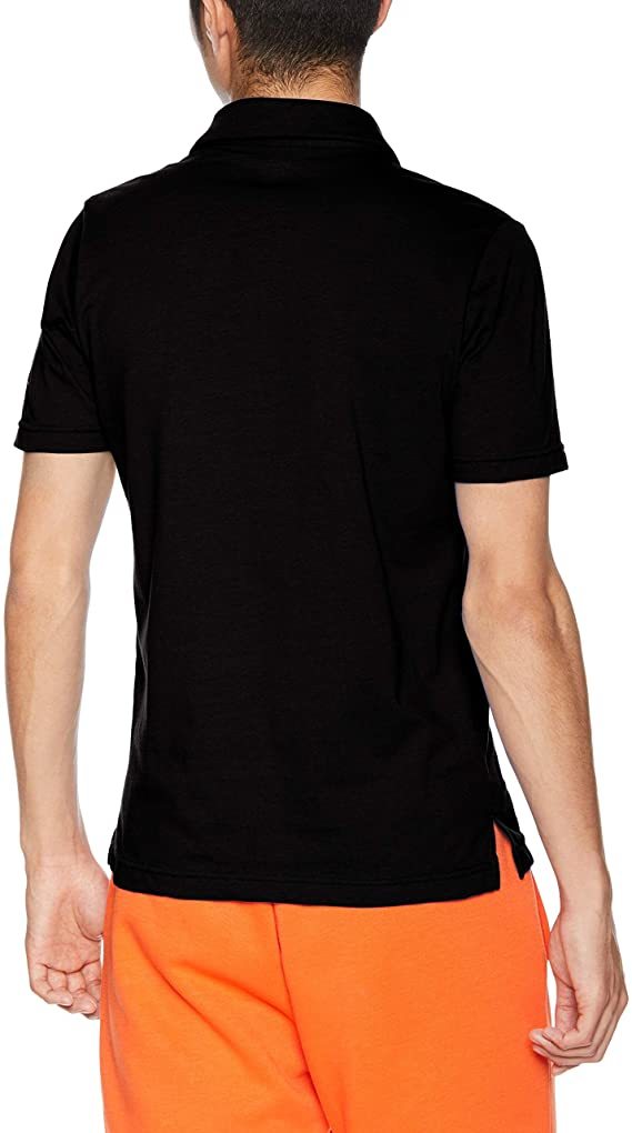 新品 DESCENTE デサント デオダッシュ コットンポロシャツ 高速消臭 MOVESPORT 半袖Tシャツ メンズ 黒 ブラック M ゴルフウェア ビッグロゴ_画像4