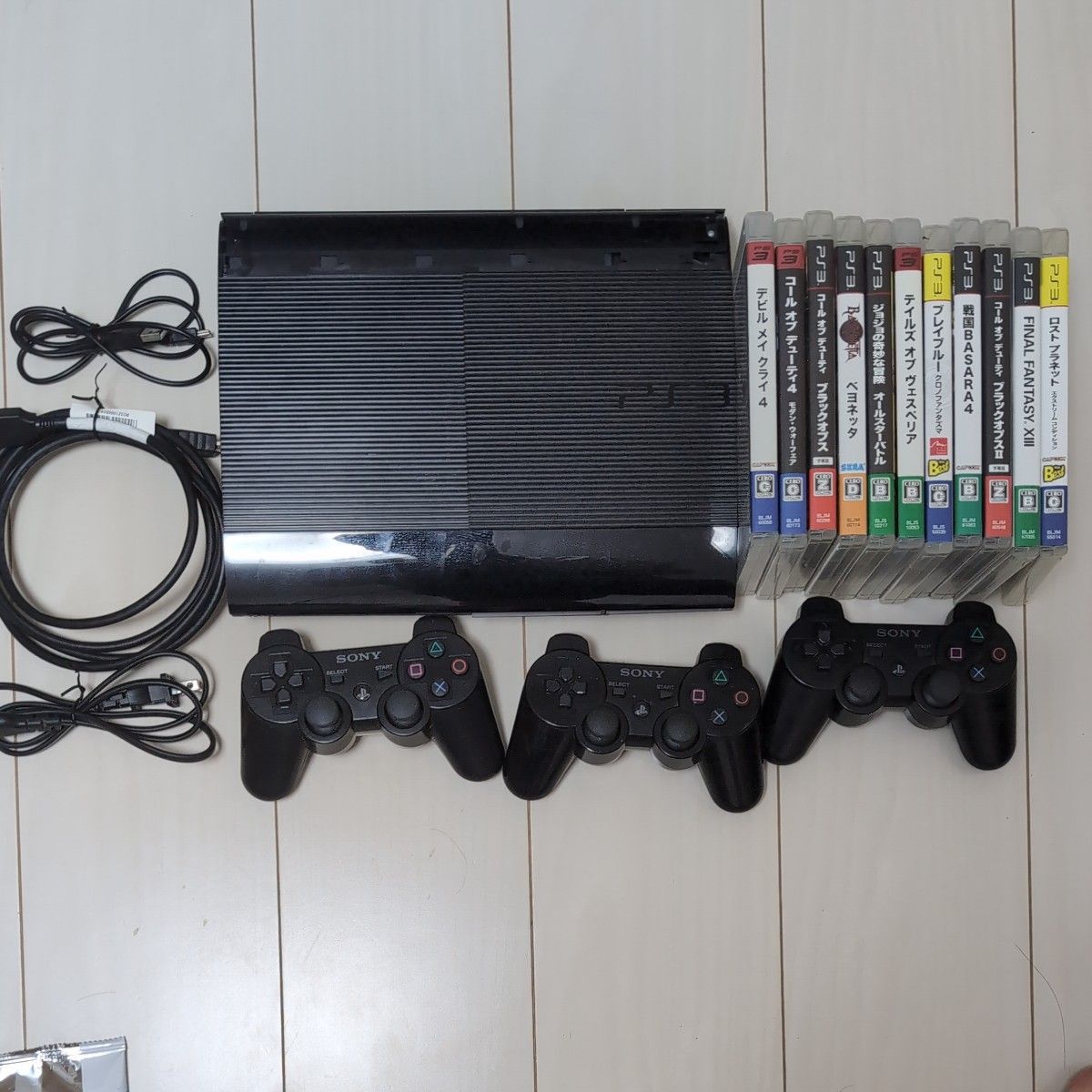 PS3 PlayStation3 CECH-4200B 250GB コントローラー3つ ソフト11