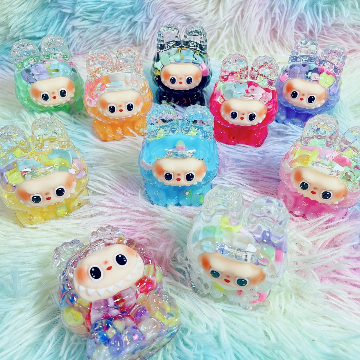 お得❣️ ラブブ (LABUBU) オイルフィギュア 香り付き 置物 10個セット お得❣️ ラブブ (LABUBU) オイルフィギュア 香り付き 置物 10個