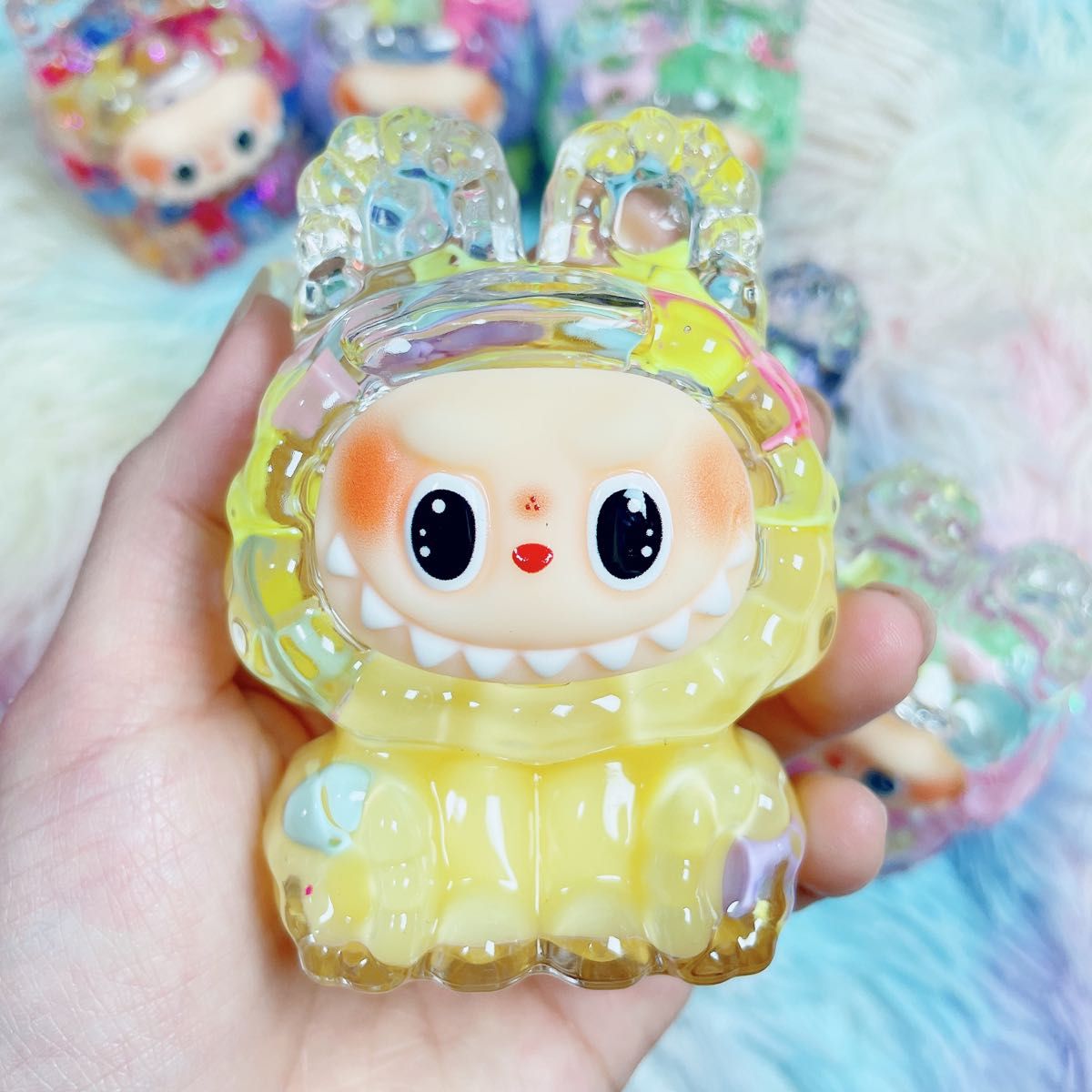 Labubu ラブブmolly フィギュア 3個セット 中古 未開封 今日限定価格 ラブブ (LABUBU) オイルフィギュア 香り付き 置物