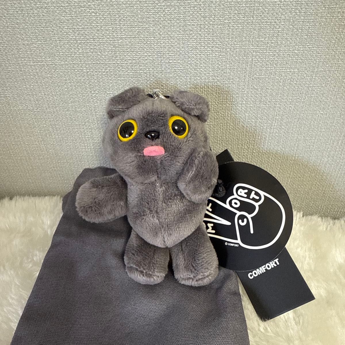 ラストCOMFORT MUNK KeyRing ぬいぐるみ キーホルダー グレー COMFORT MUNK KEY RING GREY キーホルダー キーリング|Yahoo