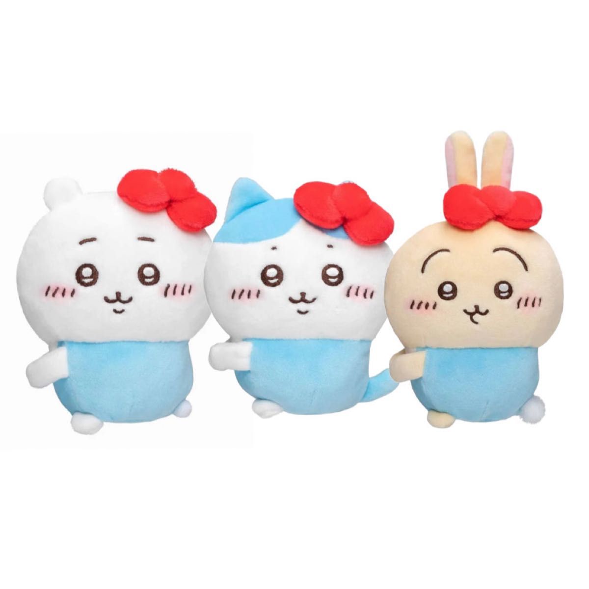 ちいかわ サンリオ 持ちますマスコット 3体セット ちいかわ ハチワレ うさぎ ちいかわ×サンリオキャラクターズ 持ちますマスコット 3体セット