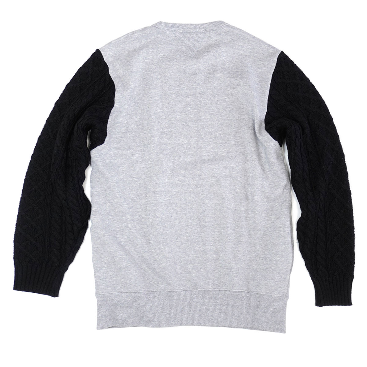 ヤフオク Island Knit Works アランニット切替スウェット ヤフオク Island Knit Works アランニット切替スウェット