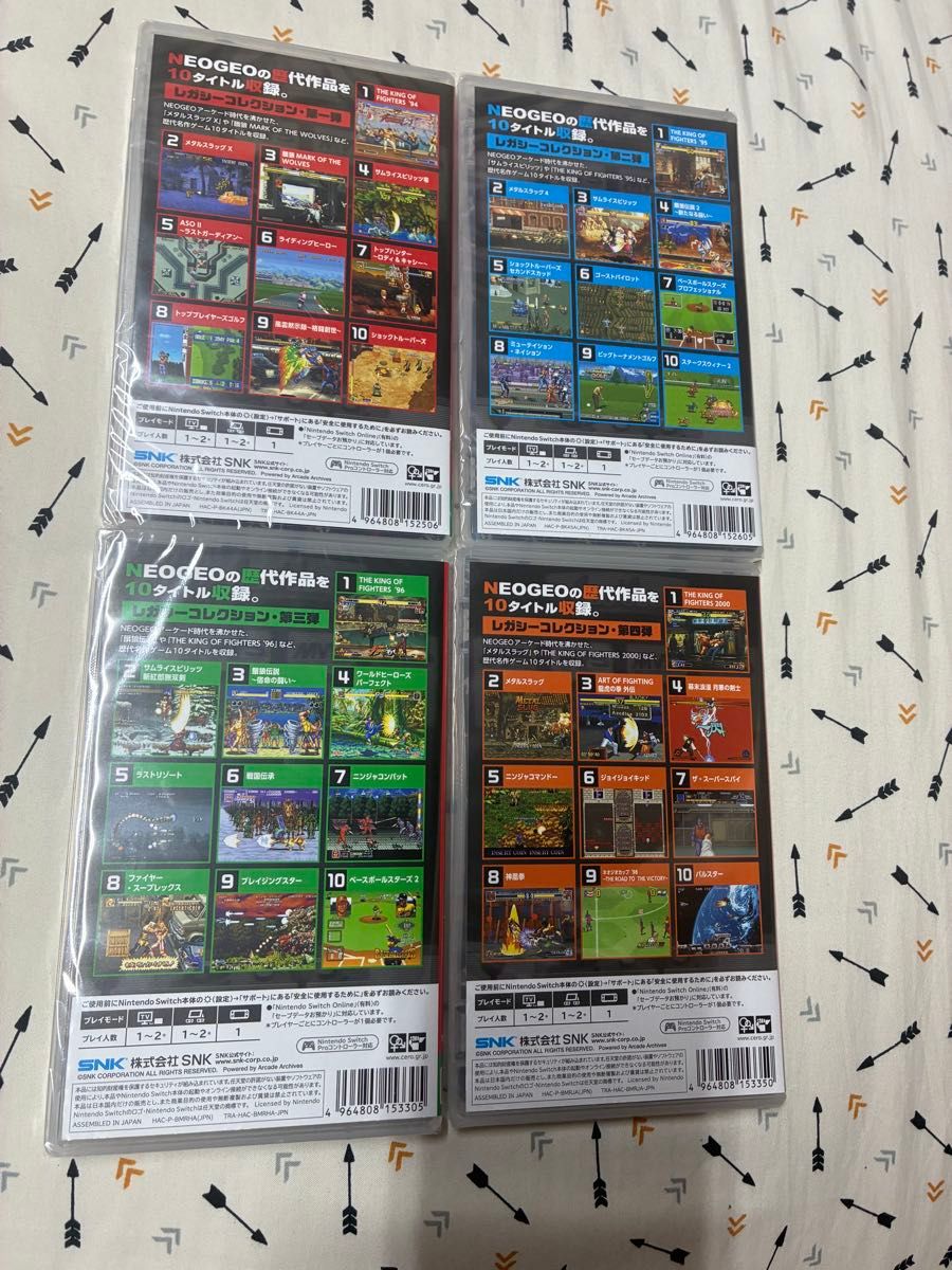 新品4本セット】 Switch アケアカNEOGEO セレクション Vol 1~4 新品4本セット】 Switch アケアカNEOGEO セレクション Vol 1~4