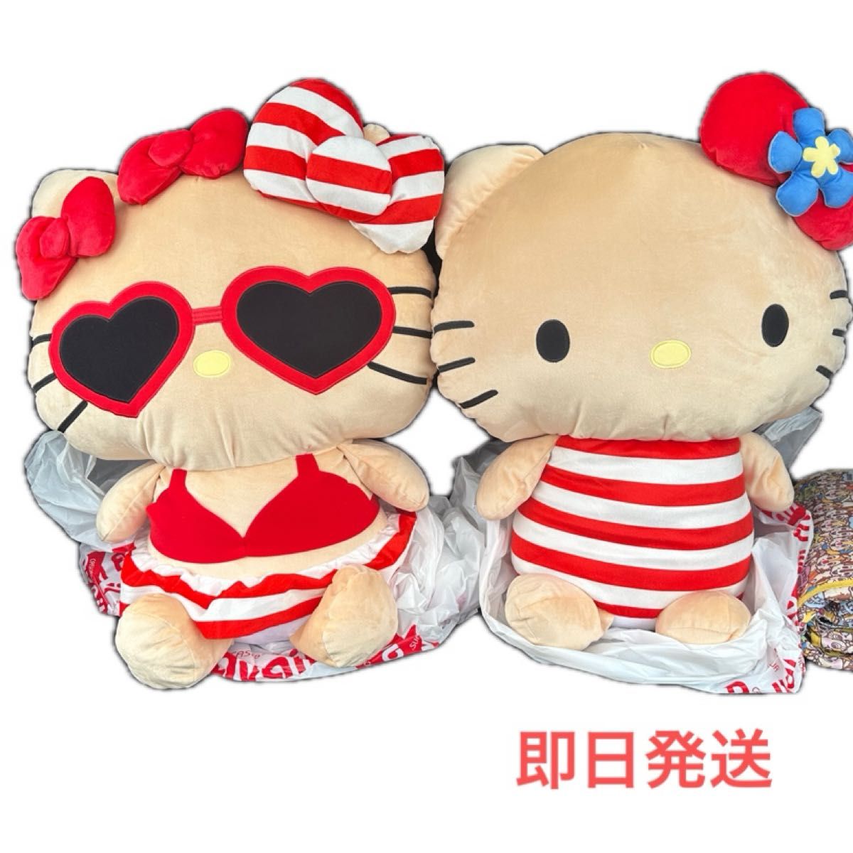 新品 完売品 日焼けキティ BIG ぬいぐるみ ビキニ アベイル限定 サンリオ アベイル限定日焼けハローキティ BIGぬいぐるみ 2個セット