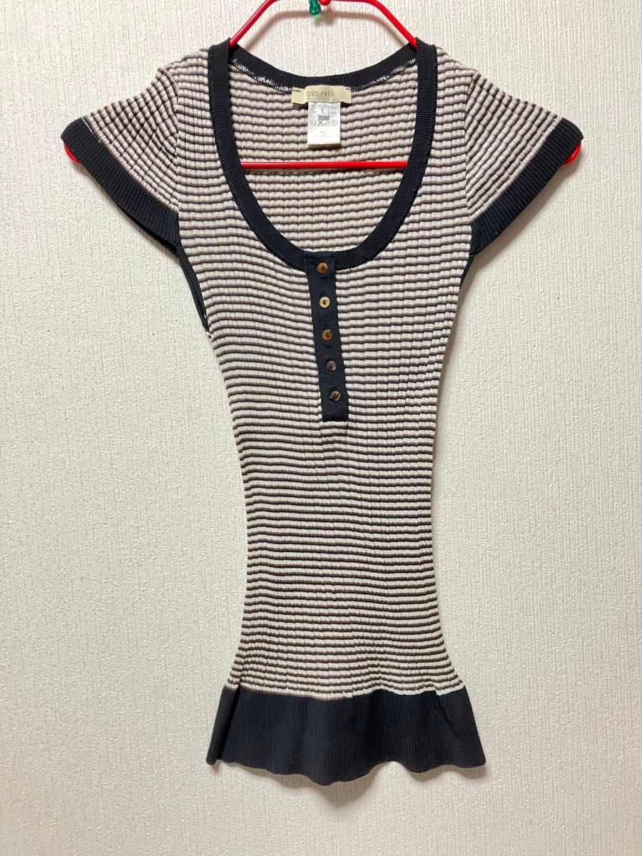 【タグ付き未使用】DES PRES ボーダーカットソー カットソー ボーダー|Yahoo!フリマ(旧PayPayフリマ)