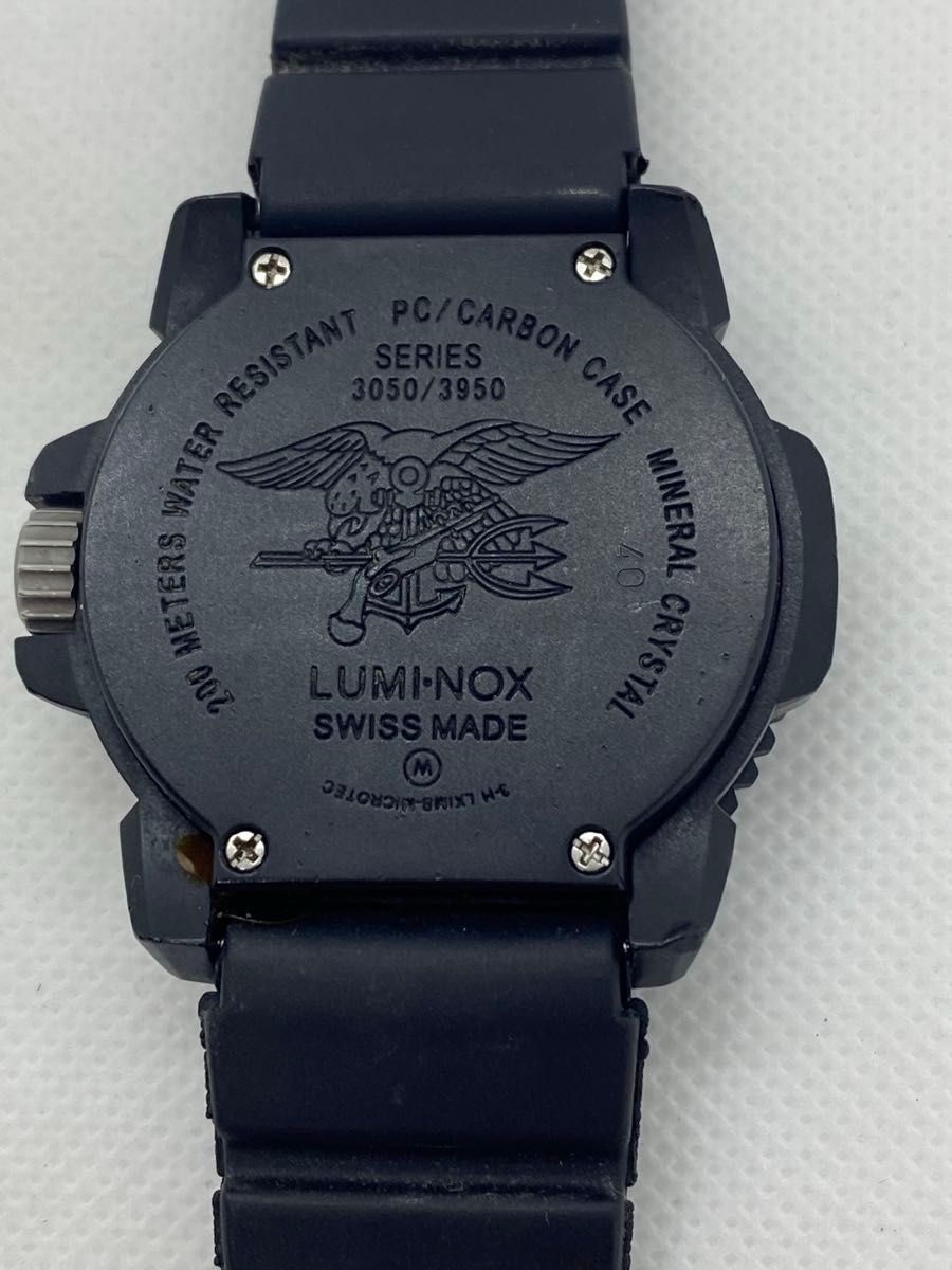LUMINOX 3050/3950 時計 稼働ジャンク ルミノックス ブラック メンズ腕時計 3050/3950 【ジャンク
