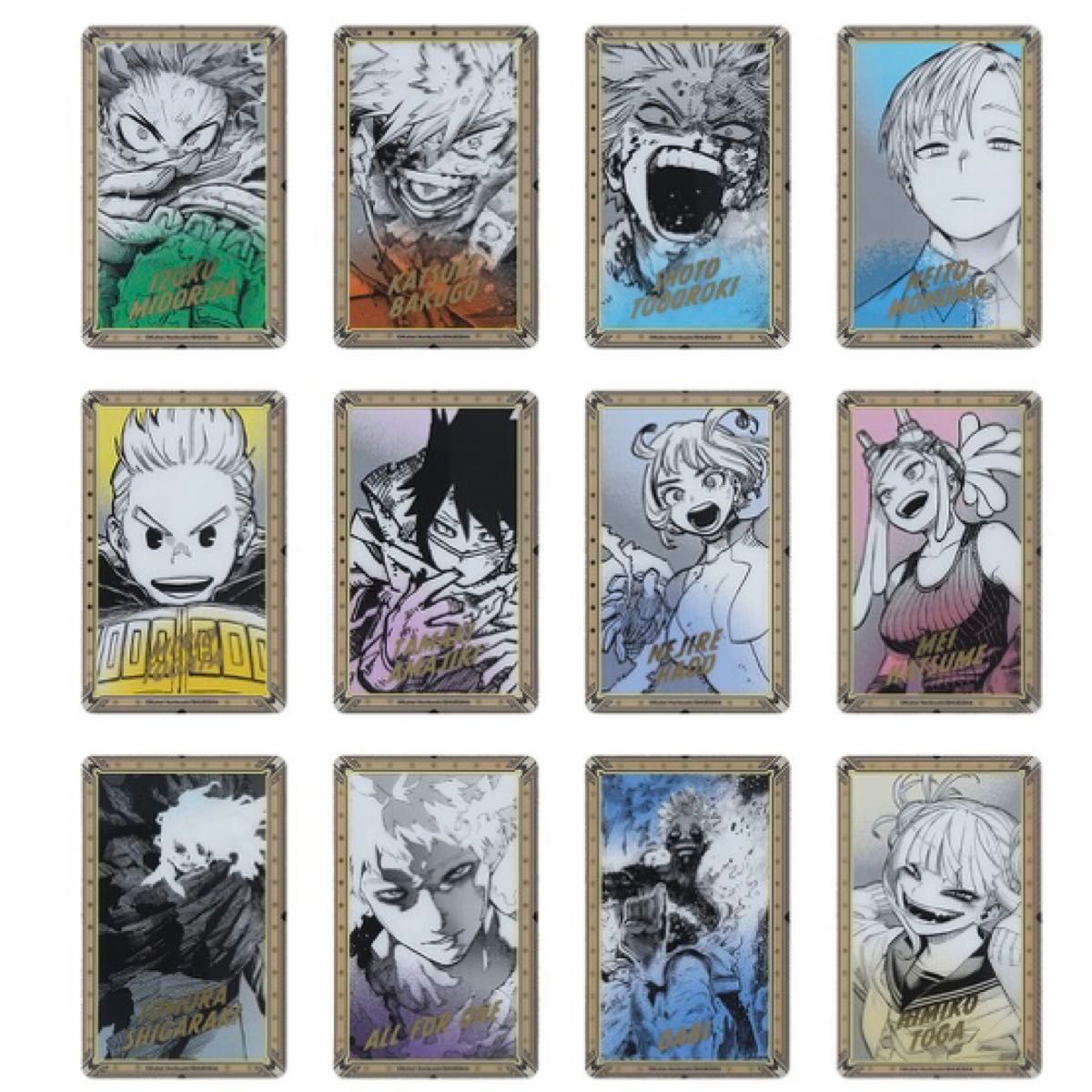 ヒロアカ原画展 箔押しクリアカードコレクション 全種セット(全48枚入り) ヒロアカ原画展 ヒロアカ展 箔押しクリアカードコレクション 全