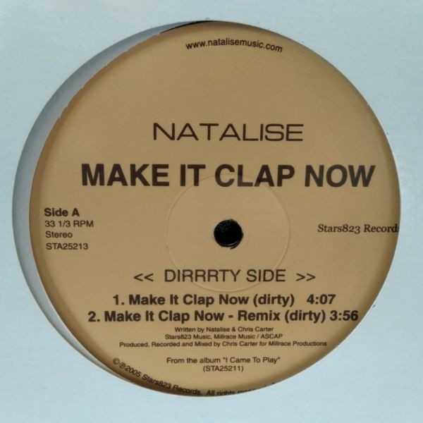 12inchレコード　 NATALISE / MAKE IT CLAP NOW_画像1