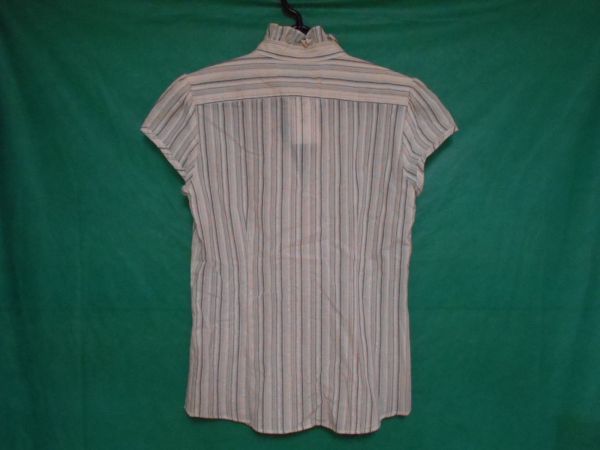 未使用品★ロペ★半袖開襟ブラウス*ストライプ*size9_画像2