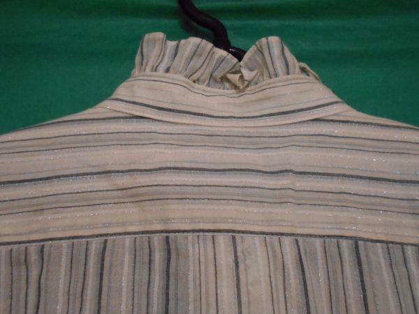 未使用品★ロペ★半袖開襟ブラウス*ストライプ*size9_画像3