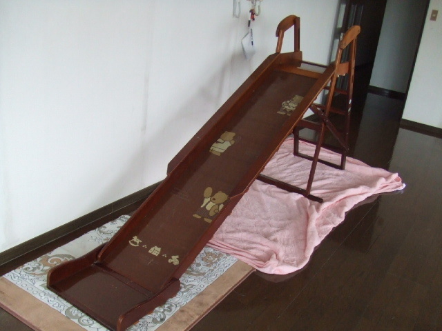  wooden slide, slipping pcs, landing board attaching, beautiful goods 