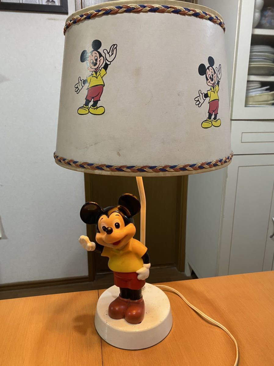 ディズニー　ライト　卓上ランプ　卓上スタンド　ミッキーマウス　ビンテージ