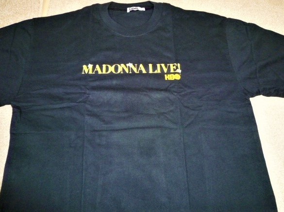 新年の贈り物 未使用新品　マドンナ 　HBO L 　サイズ : 非売品　 Tシャツ プロモ用 　オフィシャル Tour World Drowned Live! Madonna Tシャツ