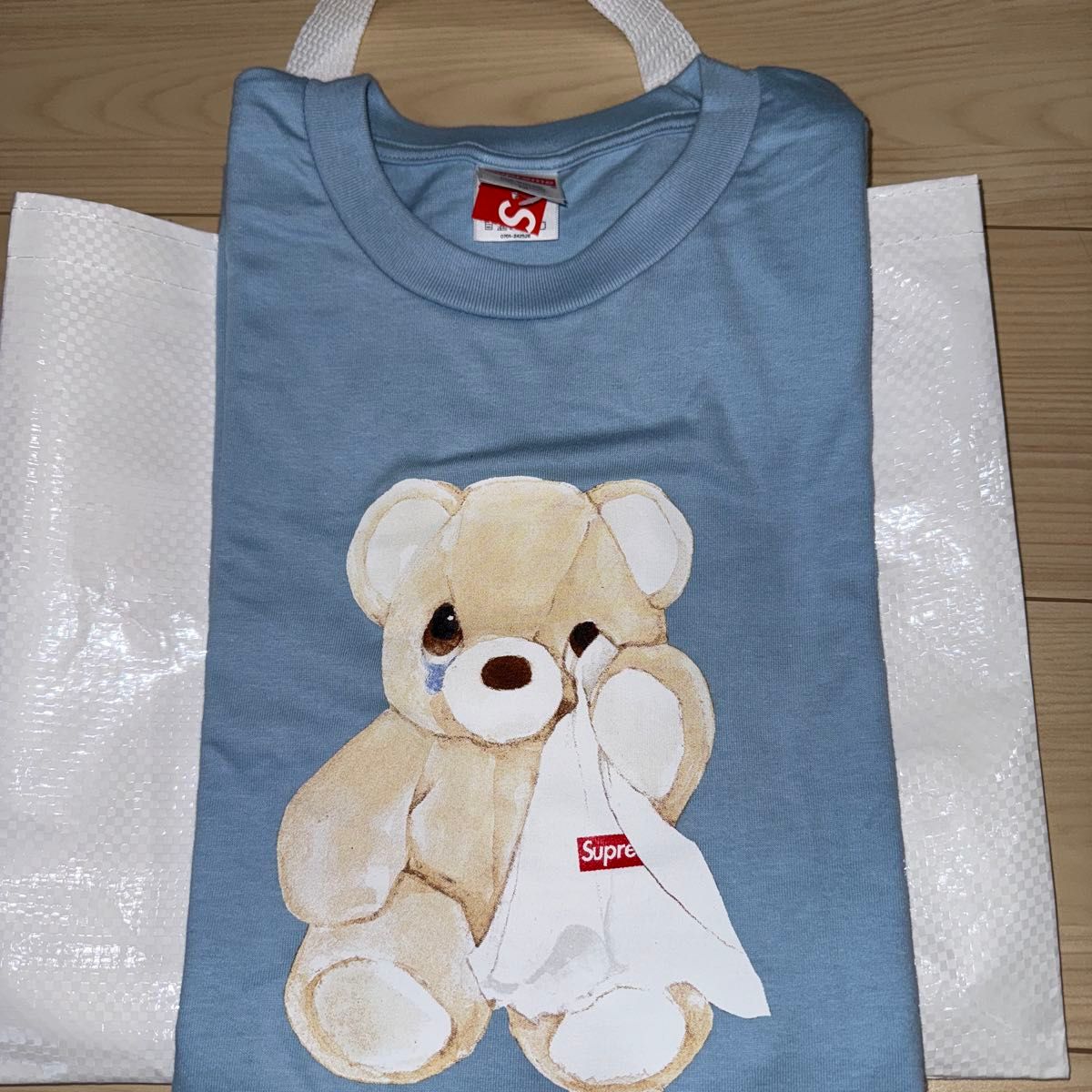 Supreme Bear Tee Lサイズ Powder Blue Supreme Bear Tee