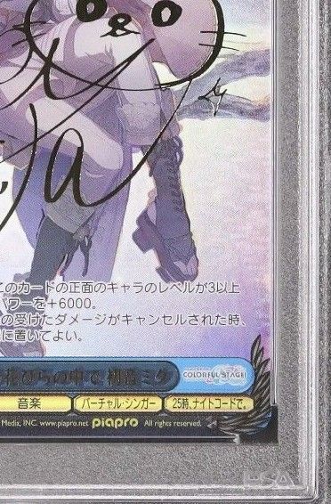 限定 風に舞う花びらの中で 初音 ミク SSP PSA10 ヴァイス プロ