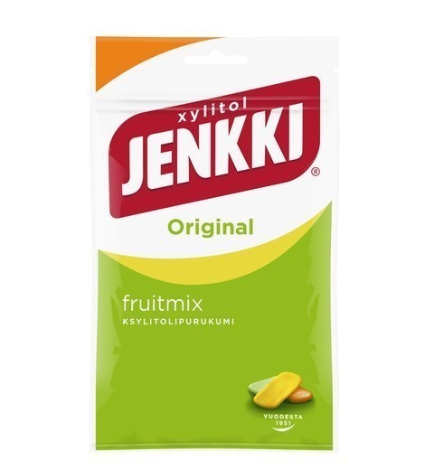 Cloetta Jenkki クロエッタ イェンキ フルーツミックス味 キシリトール ガム 10袋×100g フィンランドのお菓子です