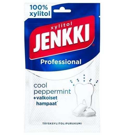Cloetta Jenkki クロエッタ イェンキ プロ クール ペッパーミント味 キシリトール ガム 1袋×80g フィンランドのお菓子です_画像1