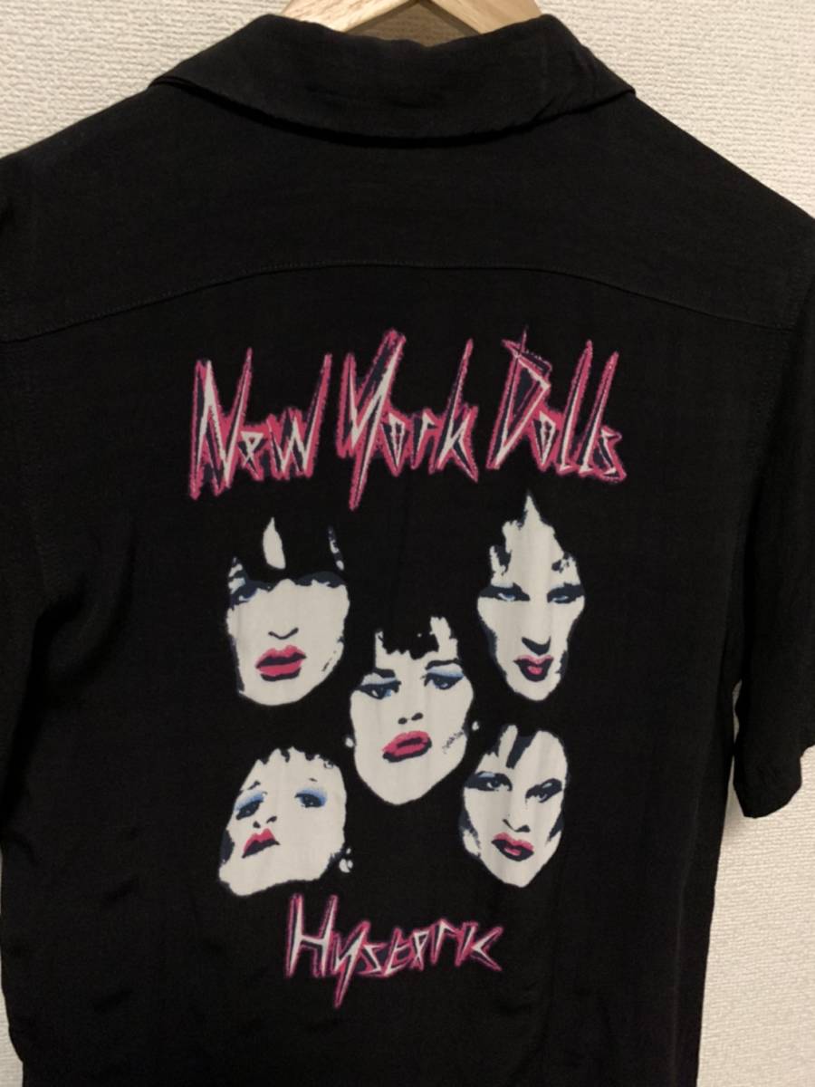 * price cut negotiations equipped * Hysteric Glamour NEW YORK DOLLS girl bo- ring shirt *L1070*S size corresponding hysteric glamour open color 