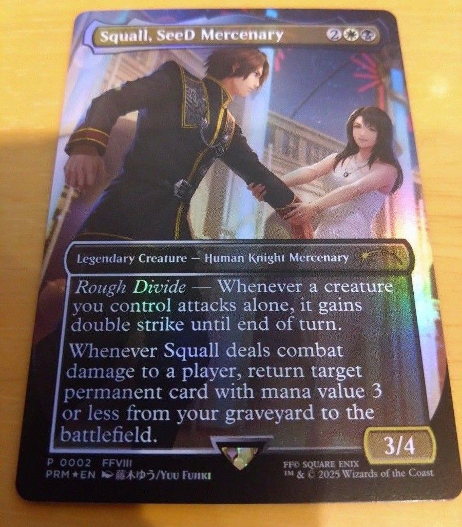 MTG SeeDの傭兵、スコール ボーダーレスプロモ Foil 英語版② MTG ファイナルファンタジー FF プロモ SeeDの傭兵 スコール