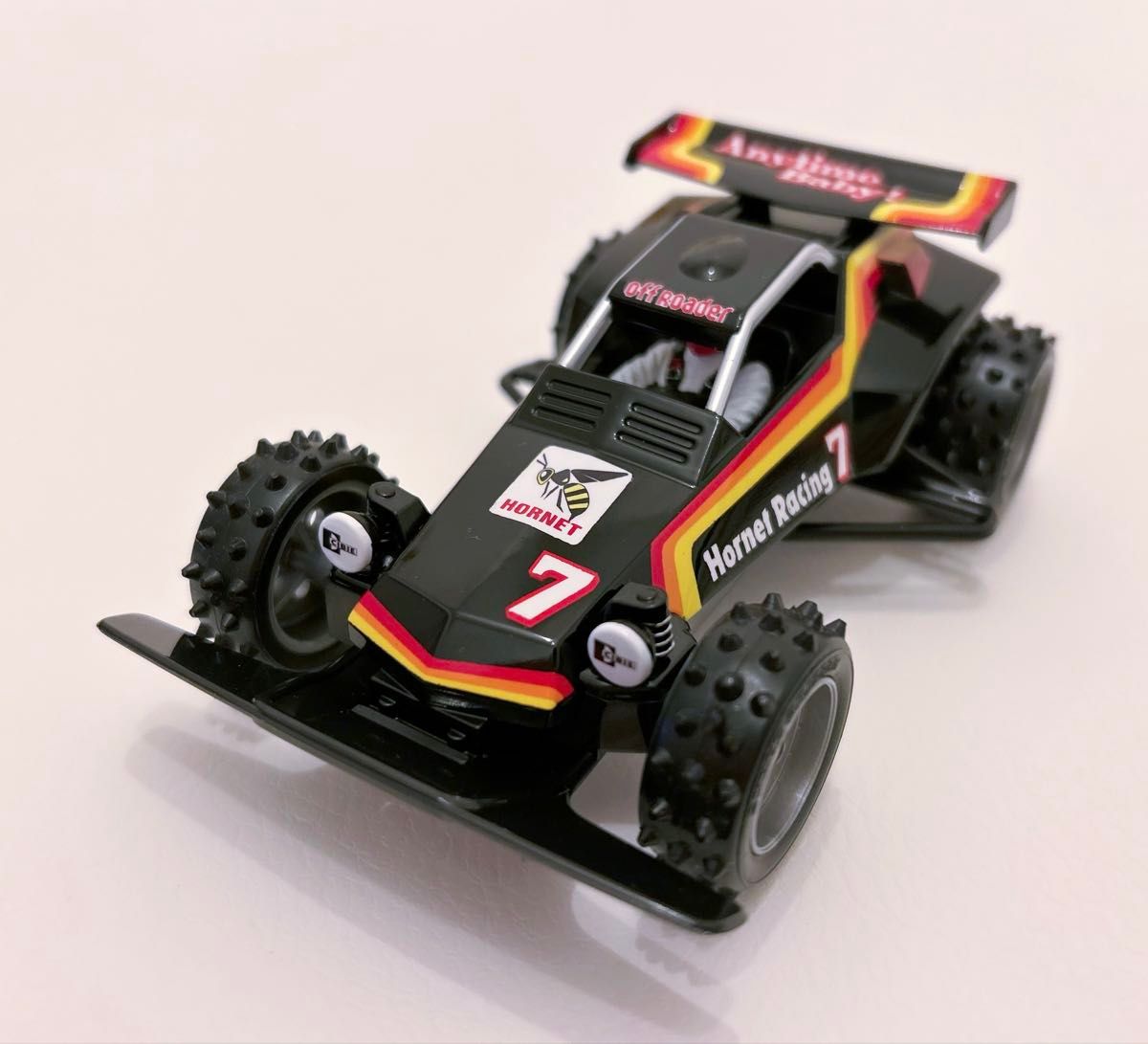 【希少美品・塗装済】タミヤ ホーネット Jr. 初版 灰色ホイール 穴無し 希少美品・塗装済】タミヤ ホーネット Jr 初版 灰色ホイール 穴