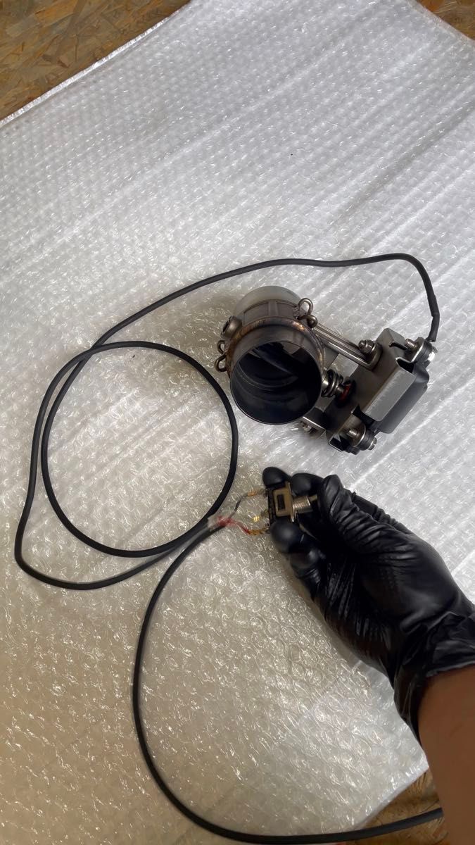マフラー電動可変バルブ 60.5φ用 ジャンクOVERサイレンサー付き
