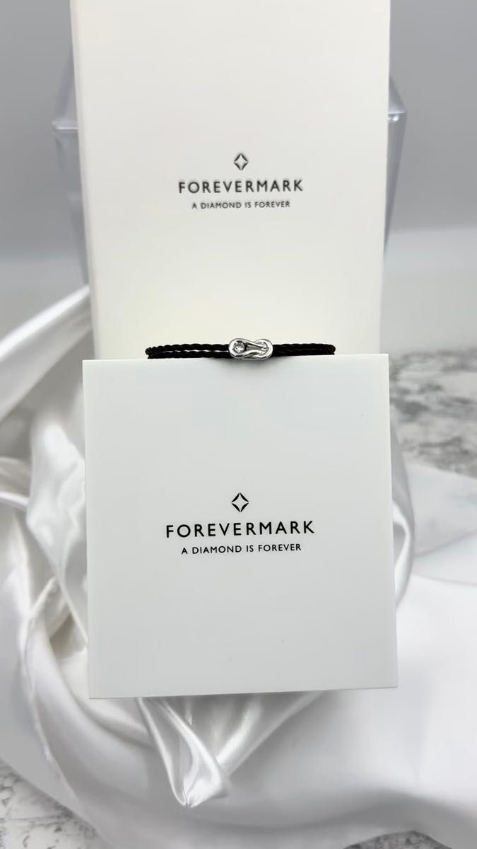 FOREVERMARK フォーエヴァーマーク PT950 エンコルディア コード ブレスレット アクセサリー ギャランティ付き
