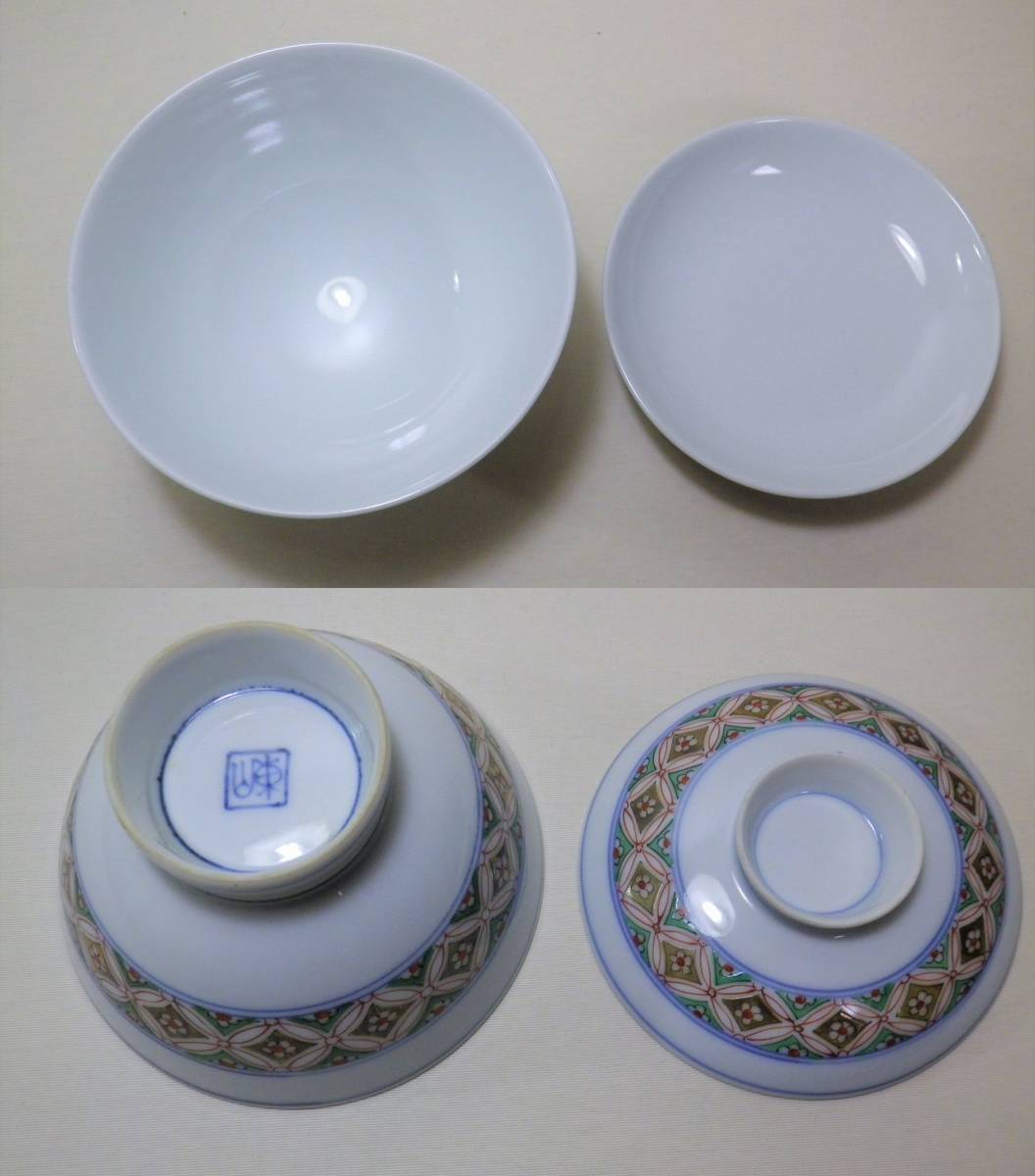 定番のお歳暮&冬ギフト - Yahoo!オークション 宮永東山作 夫婦茶碗 色絵七寶文 その他