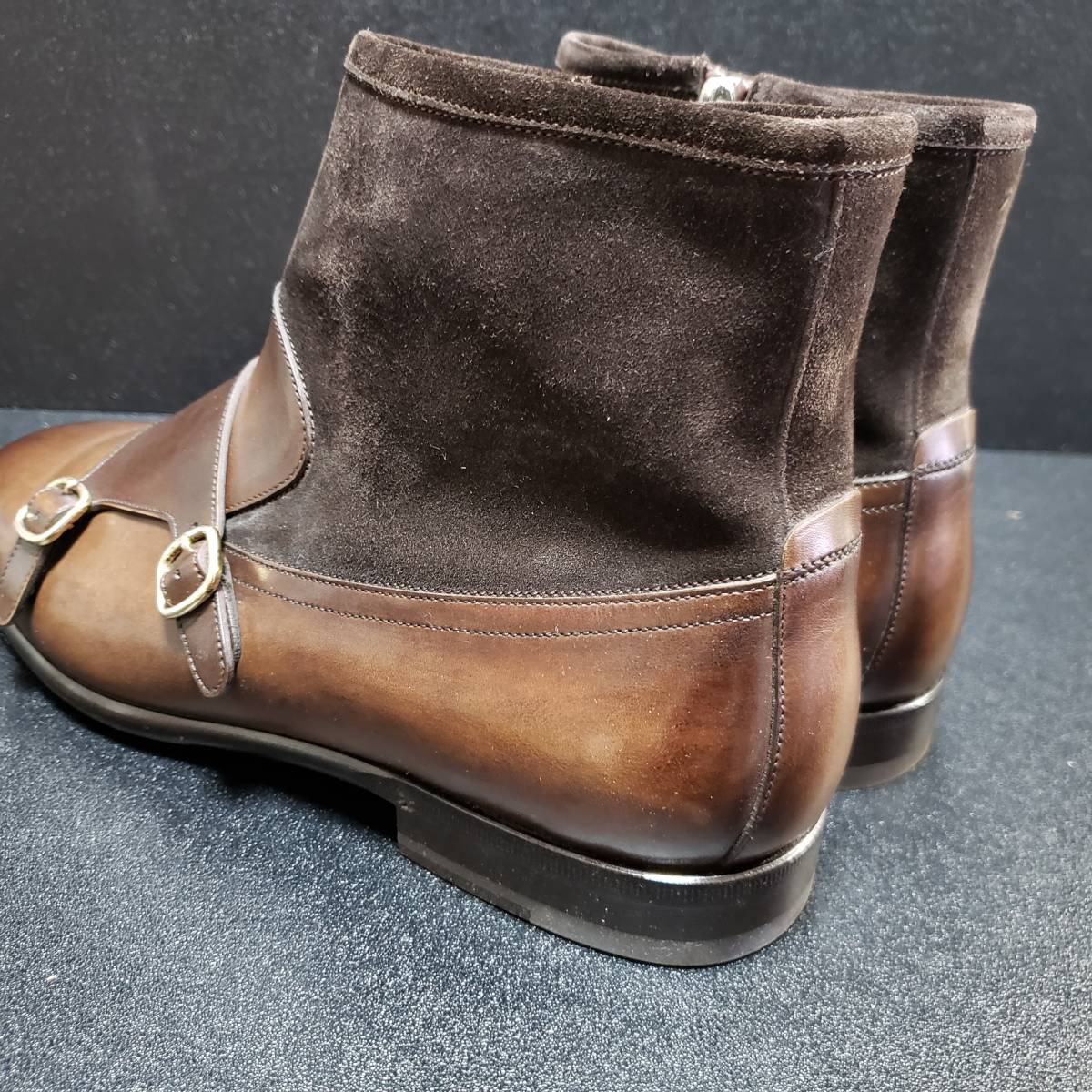 サントーニ（Santoni） レザーブーツ 茶 9.5 | labiela.com