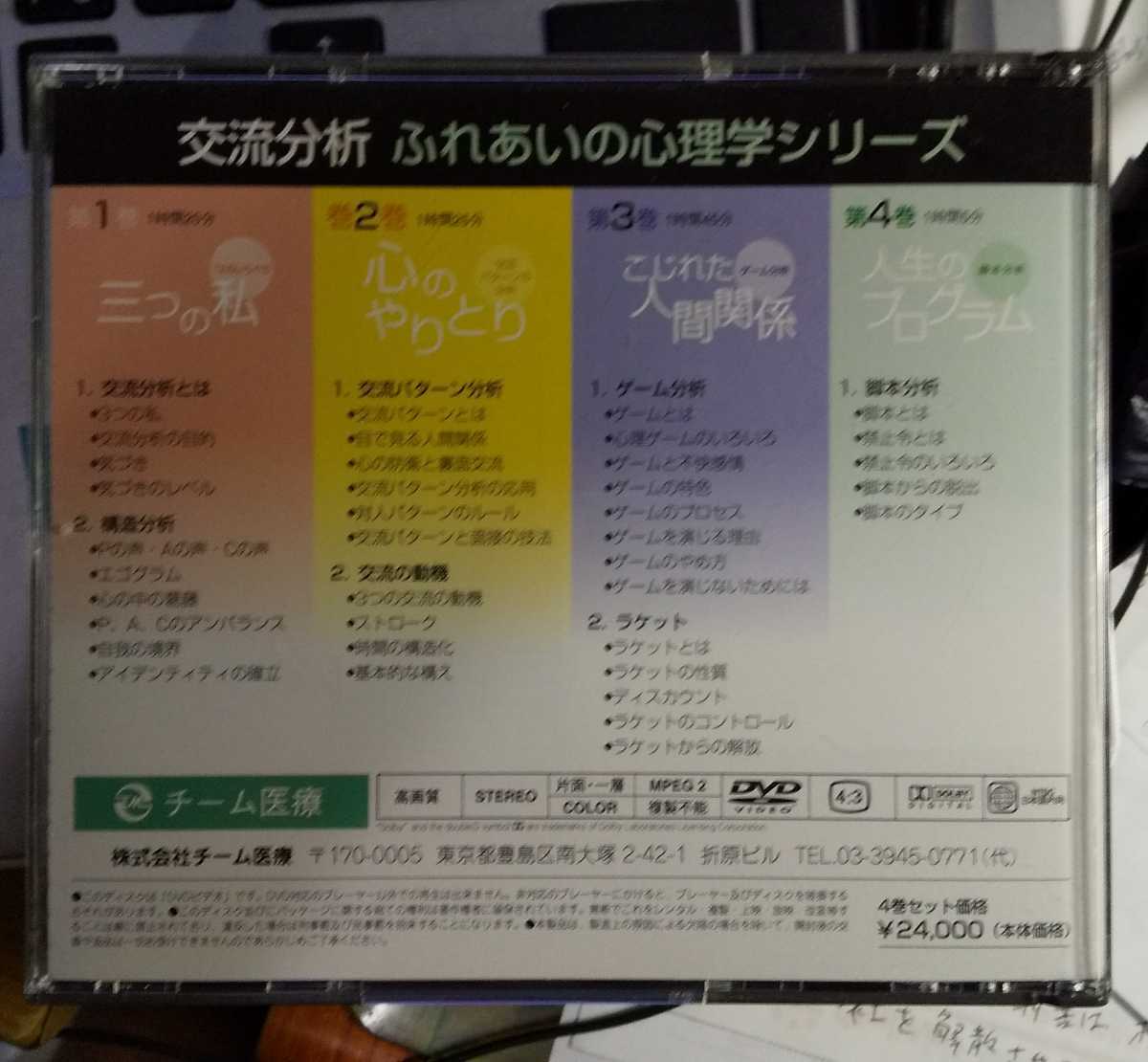 交流分析/ふれあいの心理学 杉田峰康 ショップ 監修 DVD 4枚組 交流分析/ふれあいの心理学 杉田峰康 ショップ 監修 DVD 4枚組