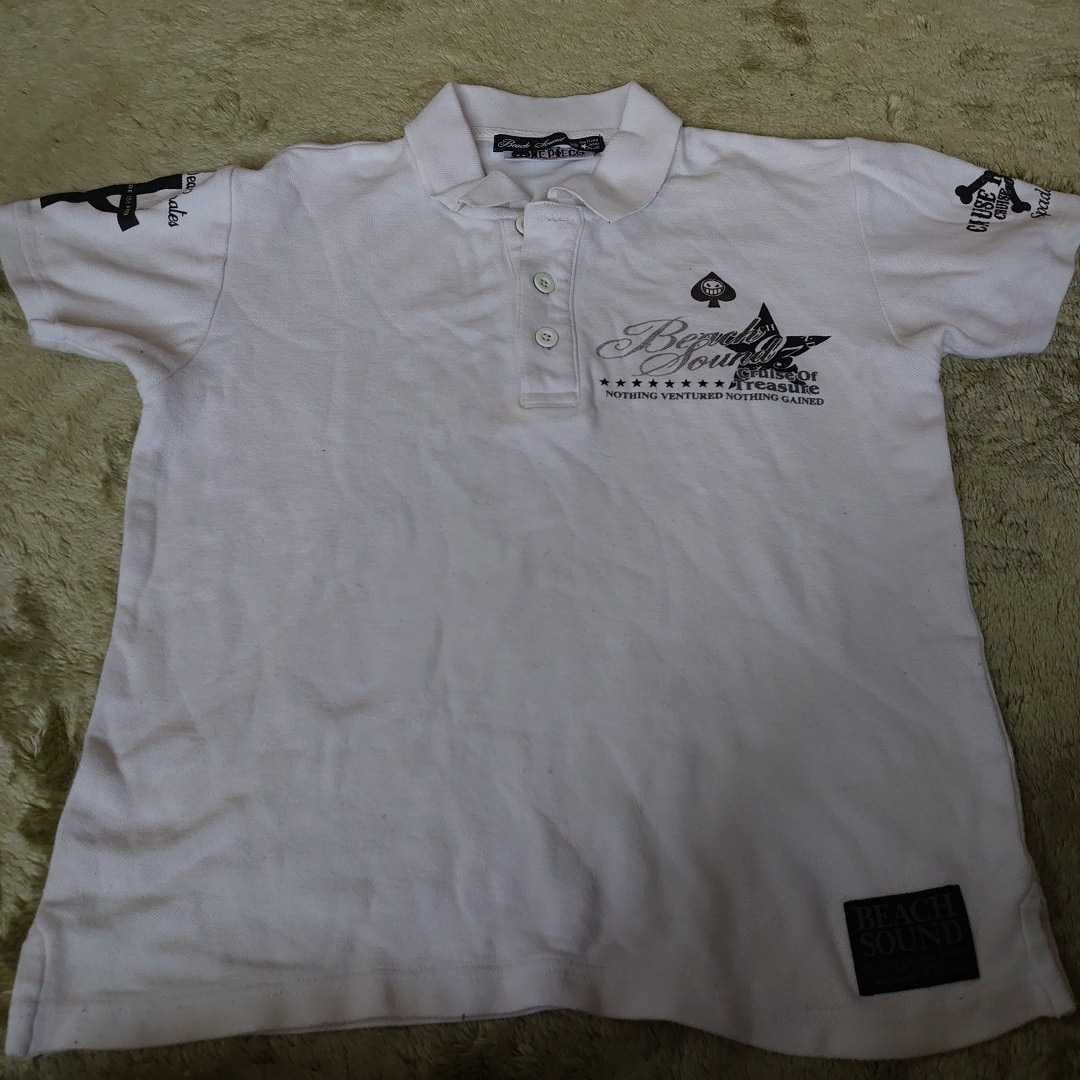 BEACHSOUND рубашка-поло размер XS белый цвет загрязнения есть размер 150 One-piece сотрудничество 