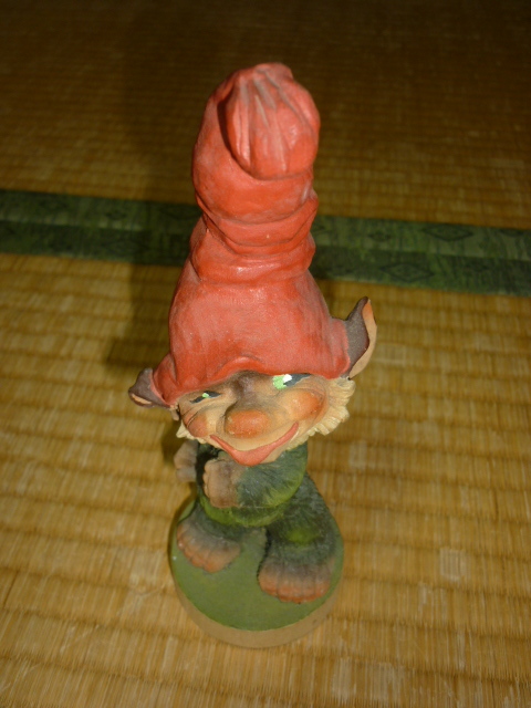 希少 美品 1960年代 ノルウェー製 手で彫刻 HENNING（ヘニング） ノルウェーの妖精「トロール（Troll）」木彫り人形 高さ16 5ｃｍ Yahoo!フリマ（旧）のサムネイル