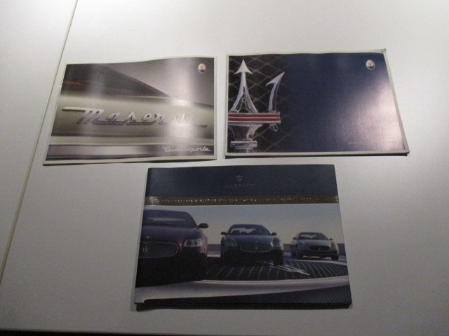  Maserati at that time catalog set 