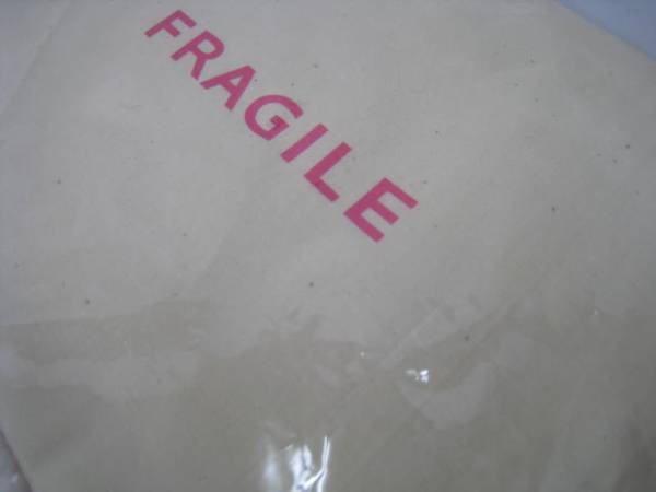 FRAGILE フラジール 巾着 ポーチ ベージュ×ピンク_画像3