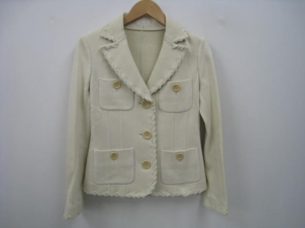 FRAGILE Fragile jacket 36 beige long sleeve cotton 100 button 